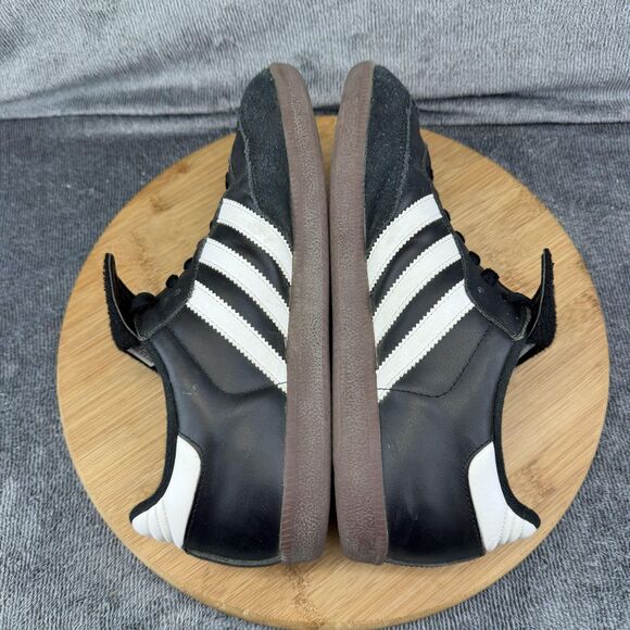 Adidas Samba Shoes Mens Size 8.5 Black White Leather Low Top Sneakers 034563 main image 4